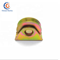 Roue de rouleau de porte coulissante de roulette rigide résistante de cannelure de V/U pour la porte d'allée de roulement de rail de voie de V