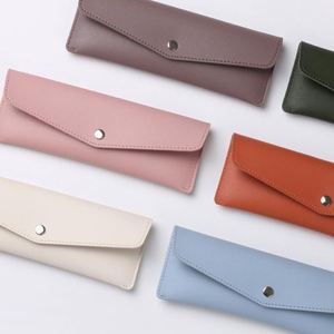 Estuche Moderno Minimalista de Cuero PU, Portalápices Portátil con Cierre, Bolsa para Lápices - Product Image 2