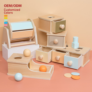 Montessori Muntlade 4-jarige Kinderen Kleuter Ijzeren Speelgoed Educatieve Set Hout Materiaal Intelligentie Doeldoos Voor Jongens Meisjes - Product Image 1