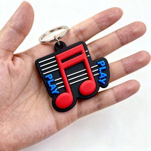 Llaveros Personalizados con Palabras, Llavero <span class=keywords><strong>de</strong></span> Instrumento Musical, Llaveros, Anillos para Llaves, Logotipo Personalizado - Product Image 3