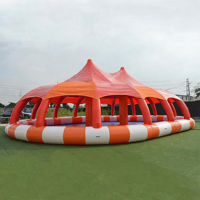 Piscine gonflable aire de jeux extérieure parc aquatique piscine gonflable pour enfants avec tente de couverture imperméable