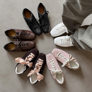 Inside-out genuine leather casual sneakers women sports sneakers spring new style cowhide sheepskin laced flat sole comfortable - Product Image 4