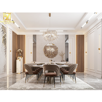 Simple grand 10 seter places crème carrara marbre pierre luxe rectangle 12 places table à manger ensemble