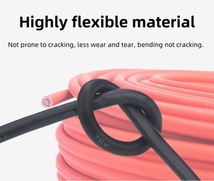 China Supply High Quality PVC Insulated Solid Copper <strong>Conductor</strong> Xlpo Solar Panel Photovoltaic DC Cable