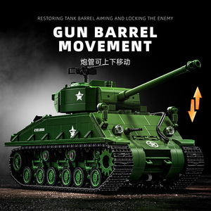 Modèle de char moyen M4 <span class=keywords><strong>Sherman</strong></span>, cadeau éducatif, blocs de construction à assembler - Product Image 5