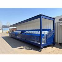 Graderías Modulares en Contenedores 20HC 40HC con Asientos Plegables para Eventos Deportivos y Escuelas