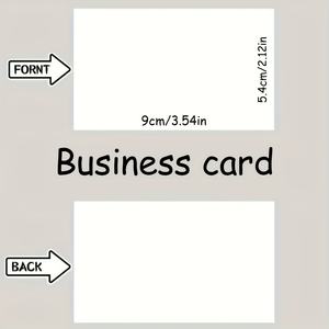 अनुकूलन योग्य खाली व्यवसाय कार्ड मुद्रण योग्य मैट कार्डस्टॉक 0.45 मिमी 3.4x2.1 इंच थोक कम मोक ओएम - Product Image 5