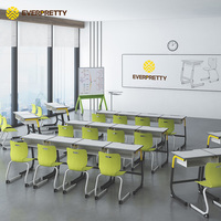 Ensemble complet de mobilier scolaire : table et chaise d'étude réglables pour étudiants avec structure en acier métallique