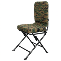 Chaise de plage camouflage robuste et moderne avec dossier haut, pliable et portable, siège camouflage robuste pour l'extérieur
