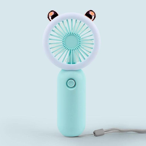 Nouveau mini ventilateur de poche avec lumière nocturne, USB, électrique, rechargeable, petit ventilateur de bureau portable avec batterie au lithium - Product Image 2
