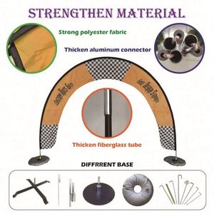 Événements en cours d'exécution Logo personnalisé impression arc porte entrée extérieure arc gonflable porte début ligne d'arrivée arc de course - Product Image 4