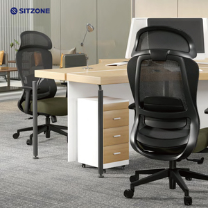 Sitzone 제조 업체 저렴한 가격 하이 백 컴퓨터 의자 조정 가능한 메쉬 회전 사무실 직원 작업 의자 Silla De Escritio - Product Image 1