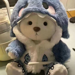 Peluches personnalisées de haute qualité en forme de <span class=keywords><strong>requin</strong></span> et d'ours, OEM ODM, animaux en peluche doux - Product Image 4