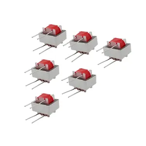 5/10pcs transformadores de áudio vermelho 600:600 ohms duplo fio enrolamento 1:1 EI14 isolamento transformador alta eficiência