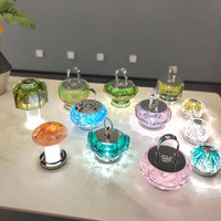Lampe de table en verre cristal LED VH, design moderne et simple, alimentation secteur, veilleuse pour la décoration intérieure