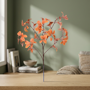 <b>Artificial</b> Orange <b>Stems</b> Leaves Branches Plastic Home Decor AFF Stick 29.3 - Product Image 2