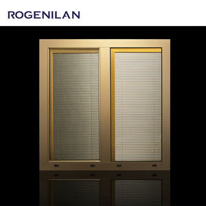 หน้าต่างบานเลื่อนอะลูมิเนี<span class=keywords><strong>ย</strong></span>ม ROGENILAN ดีไซน์ใหม่ ปรับแต่งได้ กระจกสองชั้น Low-E พร้อมมุ้งลวด - Product Image 4