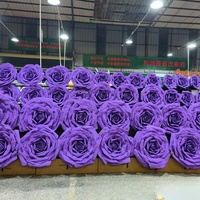 Rose géante artificielle en mousse EVA pour décoration de mariage et de fête, fleurs géantes en EVA faites à la main, roses imperméables pour l'extérieur
