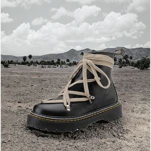 Nouvelles bottes en cuir de design moderne pour hommes et femmes, bottes en cuir véritable, bottes Martin de haute qualité pour hommes - Product Image 3