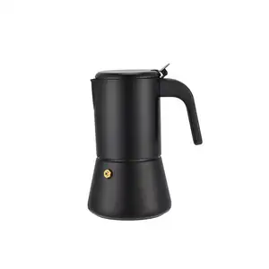 Neue 6 Tassen Edelstahl Moka Pot Feine Qualität Tragbare Büro kaffee maschine Cold Brew Espresso maschine