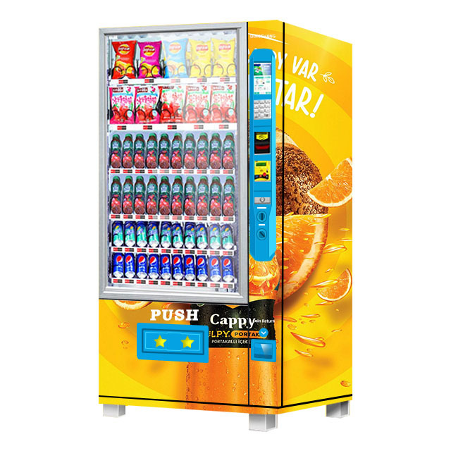 High Quality Metal Frozen Vending Machine with SDK Function for Frozen Food Cashless Payment and Elevator Design