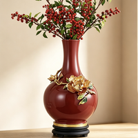 Vase en céramique et porcelaine rond, moderne, de luxe, décoratif pour la maison, style nordique, élégant et unique, pour fleurs, vente en gros, fabricant