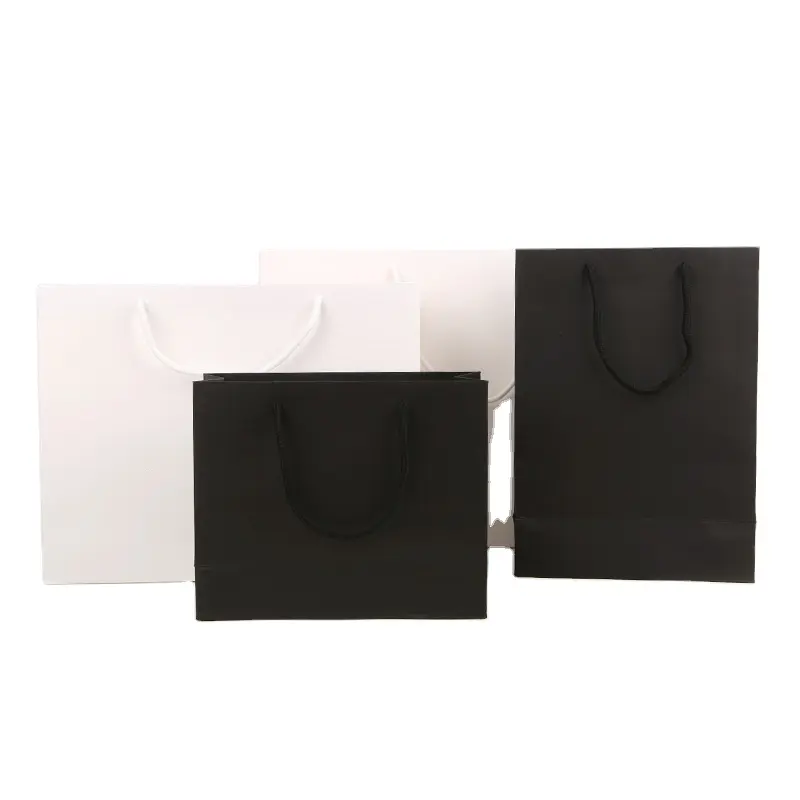 Sacchetti di carta per la spesa stampati su misura sacchetti di carta nera per la spesa