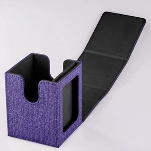 Boîte de rangement magnétique pour cartes à collectionner compatible avec MTG Commander, capacité de 100 cartes TCG à double pochette. - Product Image 5