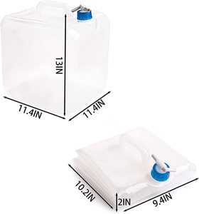Bidon <span class=keywords><strong>d</strong></span>'<span class=keywords><strong>eau</strong></span> pliable en plastique PE de 20 L pour le camping <span class=keywords><strong>avec</strong></span> <span class=keywords><strong>robinet</strong></span> – Contenant <span class=keywords><strong>d</strong></span>'<span class=keywords><strong>eau</strong></span> pliable - Product Image 2