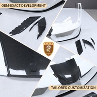 Ensemble de pare-chocs avant en fibre de carbone style MSY, capot moteur pour Ferrari 458 Italia Spider, accessoires de voiture, pièces de carrosserie