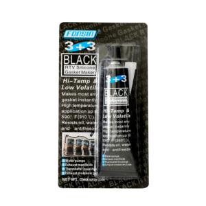 Mastic d'étanchéité RTV haute température 3+3 noir 85g – Pâte <span class=keywords><strong>de</strong></span> silicone lisse pour la construction et l'entretien des moteurs - Product Image 2