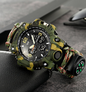SKMEI 1155B orologio digitale <span class=keywords><strong>sport</strong></span> analogico orologio da polso 50m impermeabile ombrello corda cinturino personalizzato il tuo logo - Product Image 4