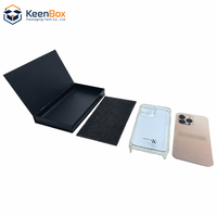 Boîtes d'emballage de vente au détail en papier recyclable rigide avec fermeture magnétique personnalisées pour les étuis d'iPhone