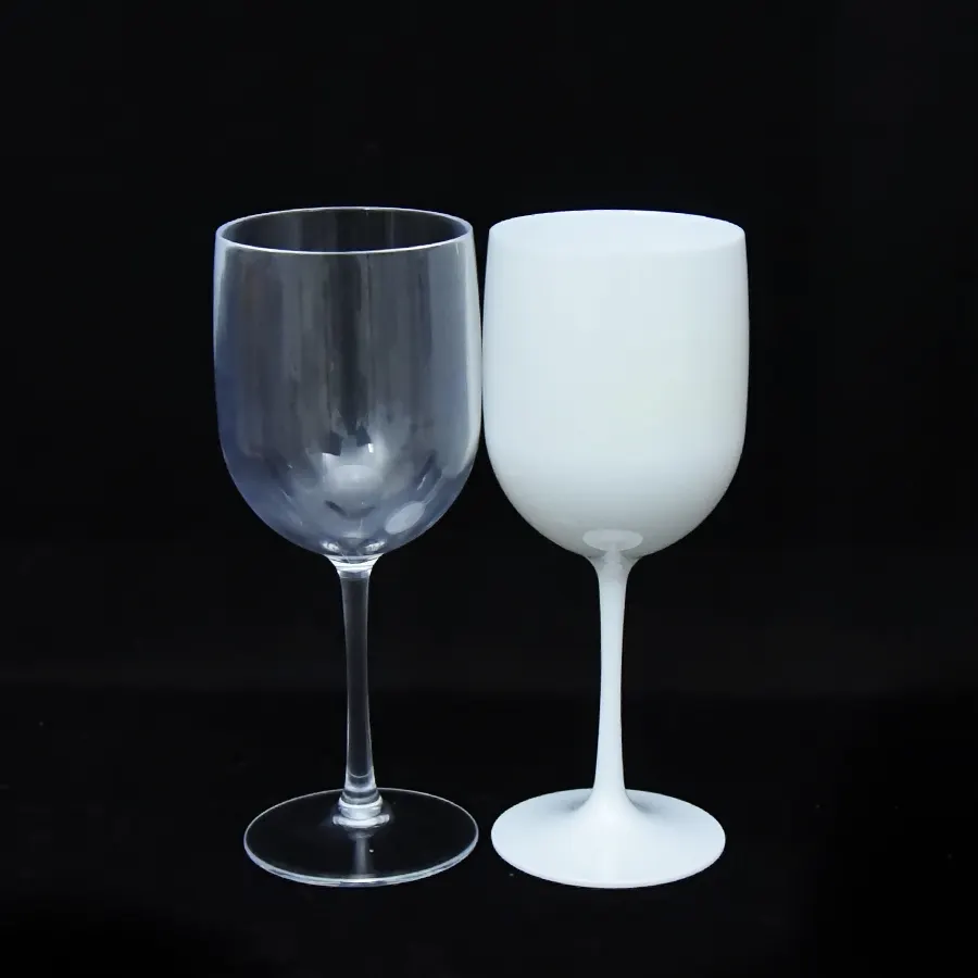 Prodotti per la casa coppa di champagne acrilico di plastica flauti champagne di vetro colorato vino bicchieri di champagne
