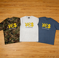 T-shirts décontractés pour hommes avec logo personnalisé, citation imprimée, 3 couleurs disponibles, en coton