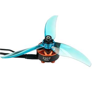 Ensemble de moteurs sans balais 2207 1960KV en alliage d'aluminium, couleur noir-orange, 4 pièces avec vis et écrous pour assemblage de drone quadricoptère RC FPV - Product Image 4