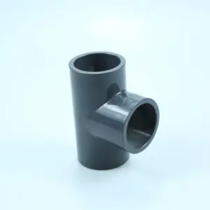 UPVC pipe fitting bend customized 200mm pvc 3 way elbow conduit cross tee for water tube connection