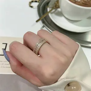 Loftily Mode-sieraden Koper Zirkoon Openingen Ring Voor Vrouwen