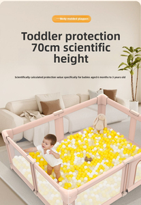 Corralito Plegable para Bebés con Tapete de Juego, Corralito de Seguridad Portátil Todo en Uno para Bebés y Niños Pequeños, Uso en Interiores y Exteriores - Product Image 5