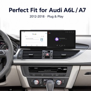 Route Factory Supply Android auto da 14.9 pollici per <span class=keywords><strong>lettore</strong></span> <span class=keywords><strong>DVD</strong></span> <span class=keywords><strong>con</strong></span> DSP per Audi A6L A7 2012-2015 doppio sistema Carplay e GPS - Product Image 2