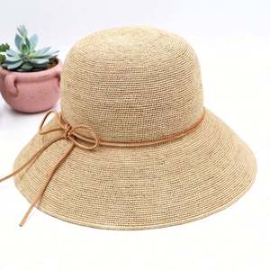 Nouveau Chapeau Bob de Pêcheur Été 2025 en Paille Fine Tressée à la Main, Protection Solaire, Bord Large, pour Plage et Bord de Mer - Product Image 3