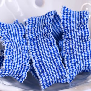 Nhỏ rô móc cạnh đàn hồi vải thủ công Phụ kiện tự làm nơ quần áo chất liệu đàn hồi diềm cạnh ruy băng - Product Image 5