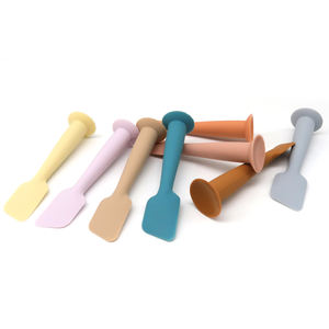 Pennello in crema per pannolini per la cura del bambino con ventosa Logo personalizzato per il corpo spatola viso applicatore per crema per il bambino - Product Image 6