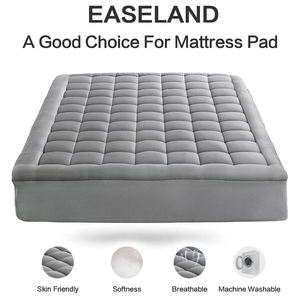 Sur-matelas matelassé de 5cm d'épaisseur avec remplissage en microfibre de polyester, couverture de matelas matelassée rembourrée Queen Size <span class=keywords><strong>Sleepin</strong></span> - Product Image 3