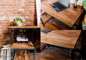 Modern Computer <strong>Desk</strong> for Kids Portable Black Wool Felt Foldable Corner <strong>Desk</strong> Mat Space Saving Notebook Stand - Product Image 3