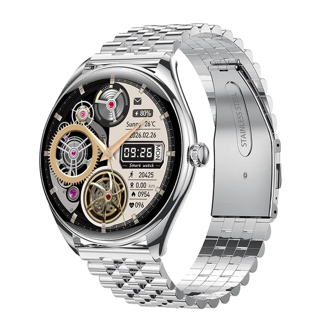 Fashion Waterproof Ultra Thin Unisex 1.43 AMOLED Health Monitor BT Call Reloj Intelligente Smart Watch