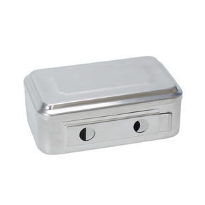 Beautiful Aluminum Sterilization Box With Side Holes Square Medical Instrument Storage <b>Container</b> For Laboratory Use - Product Image 3