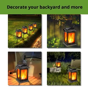 Nueva Lámpara de Jardín Pequeña Impermeable IP65, Luces LED Solares para Exteriores con Certificación ROHS, para Césped, Patio y Paisaje, con Efecto de Llama - Product Image 4