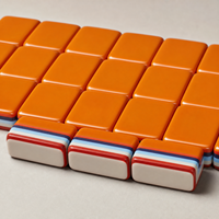 Tuiles de Mahjong en Acrylique de Noël en Gros, Colorées, 30mm, Imprimées UV, Ensemble Portable et Moderne pour Cadeaux de Fêtes