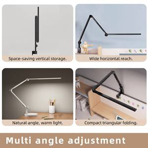 <strong>LED</strong> Base Desk Lamp Metal Touch/remote AC Dual <strong>Light</strong> Source Adjustable Brightness/colour Eco-Friendly Eye Caring Desktop Work - Product Image 6